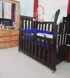 Baby cot hardy used with mattress