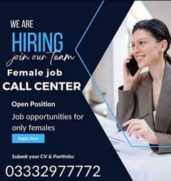 Call center job for Female only