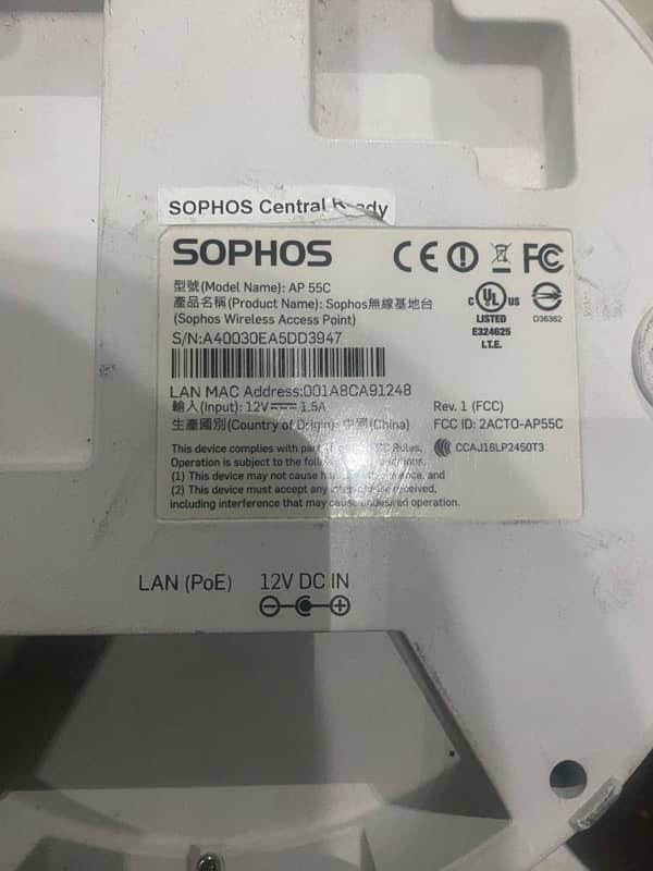 Sophos AP 55C Indoor Ceiling 802.11ac Access Point 3