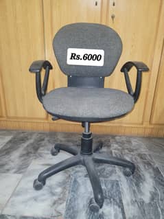 Used large size table, beauty parlour chair and trolly, revolving cha