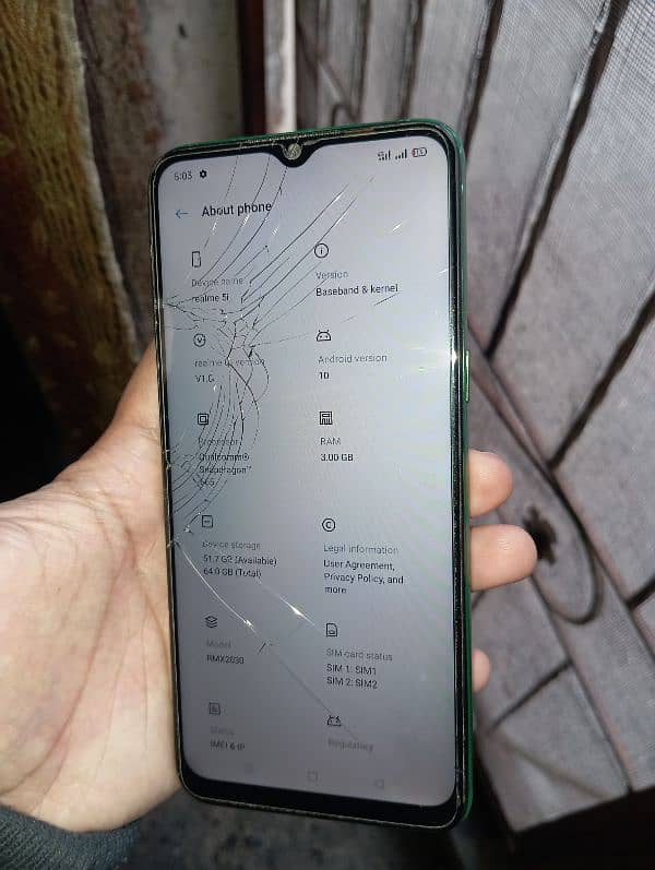 Realme 5i 3/64 storage Dual Sim PTA aaproved official 1