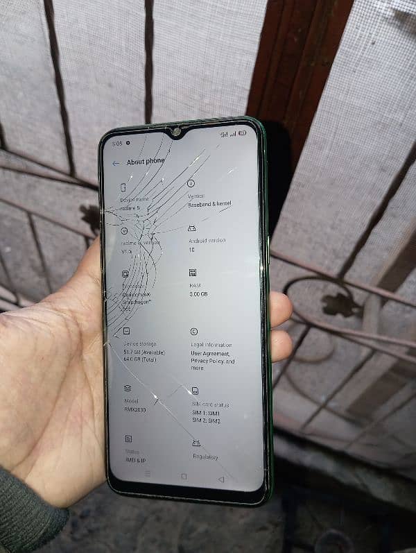 Realme 5i 3/64 storage Dual Sim PTA aaproved official 14