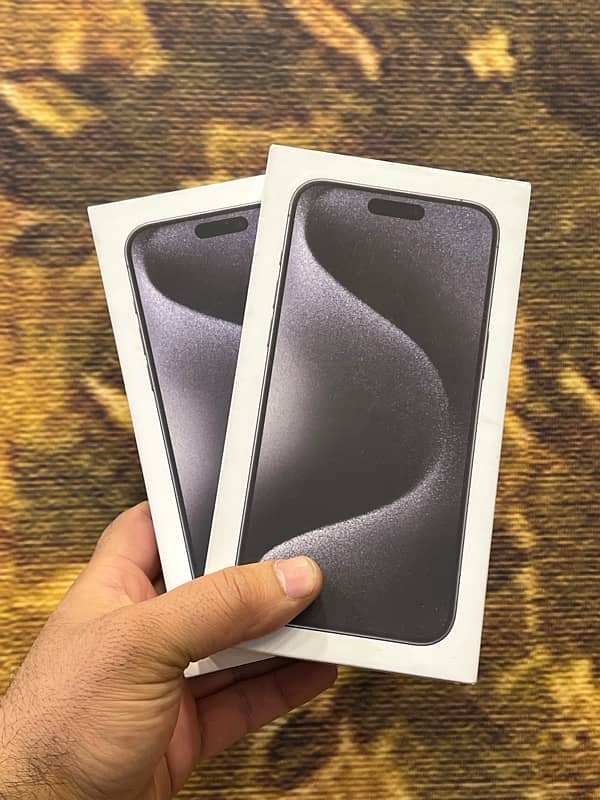 IPhone 15Pro Max JV Black & Natural Non Active Box Packed 1