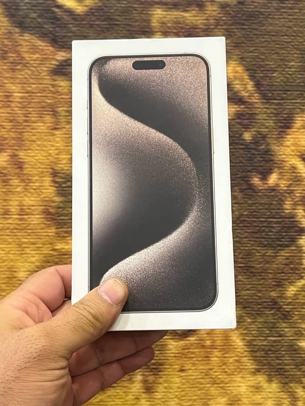 IPhone 15Pro Max JV Black & Natural Non Active Box Packed 3