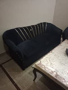 7 seater sofa set black color