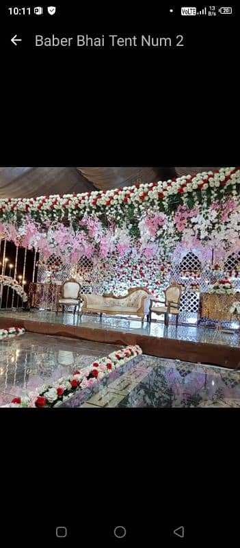 stage decorations , fresh and artifac flowers decor, event management 10