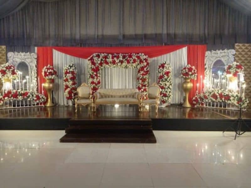 stage decorations , fresh and artifac flowers decor, event management 14