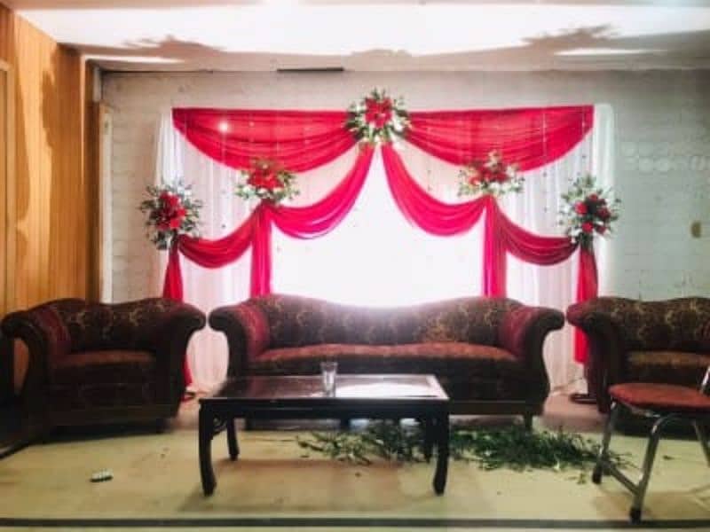 stage decorations , fresh and artifac flowers decor, event management 15