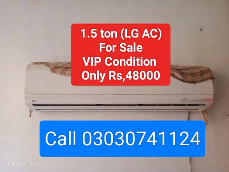 1.5 Ton LG Ac In VIP Condition For Sale Only 48000 0