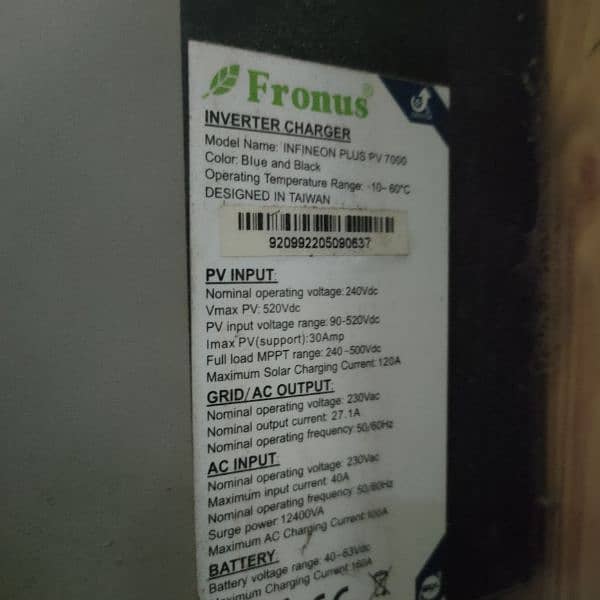 Fronus Inverter for sale 6 kw pv7000 model 2