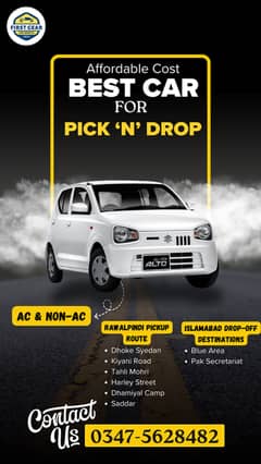 RAWALPINDI TO ISLAMABAD PICK 'N' DROP AVAILABLE