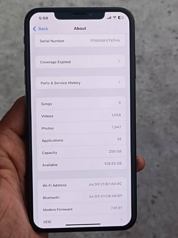 iphone xs max 256gb pta approved with box 7