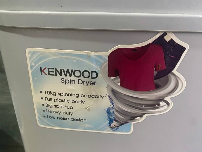 kenwood hysdrospin clothes dryer 7