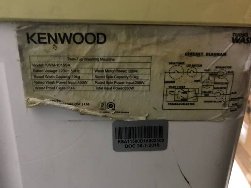 kenwood washing machine 6