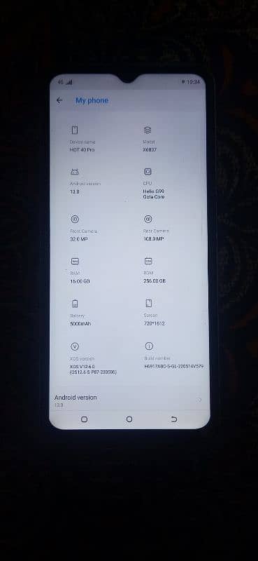 I'm selling my Infinix hot 40pro 16 256 6