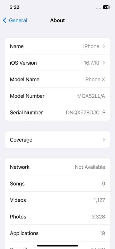 Iphone X PTA Approved 64/gb 2