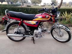 Honda CD 70 Red 2025 model 10/10 condition