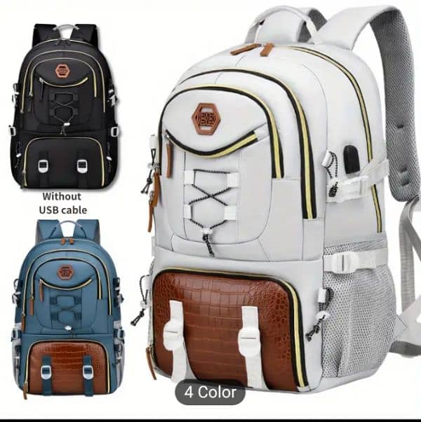 WEXIER Stylish men's backpack-Durable nylon, Multi pocket design 7