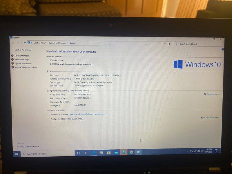 Lenovo Thinkpad model x220 with SSD 0