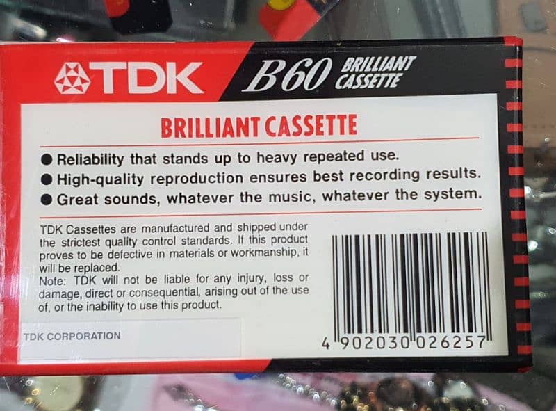 TDK B-60 Audio cassette 2