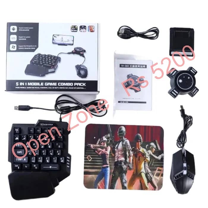 5-in-1 Wireless Bluetooth Video Game Controller Combo Pack 5