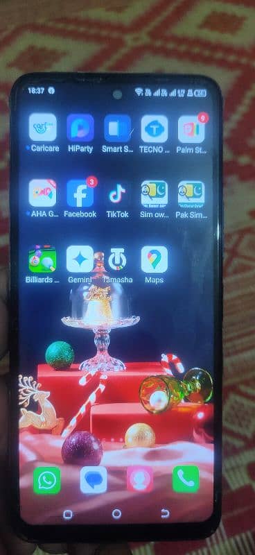 Tecno camon 18t for sale with box condition scratchless 0