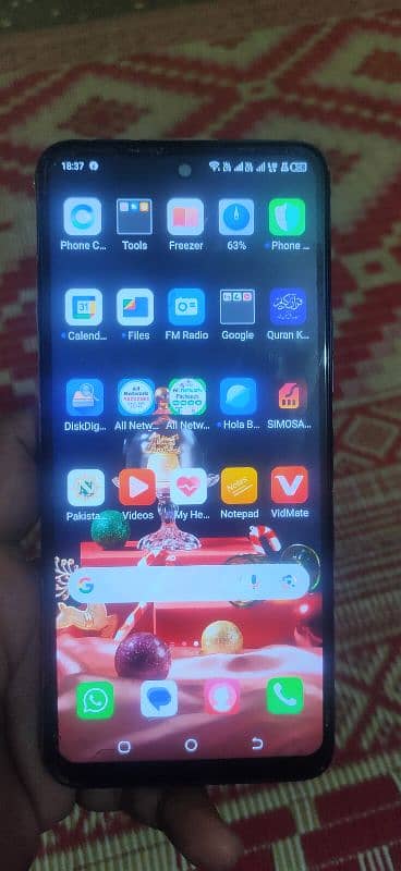 Tecno camon 18t for sale with box condition scratchless 1
