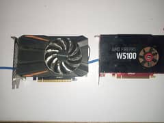 1050 ti 4GB AND AMD FIREPRO w5100 4Gb