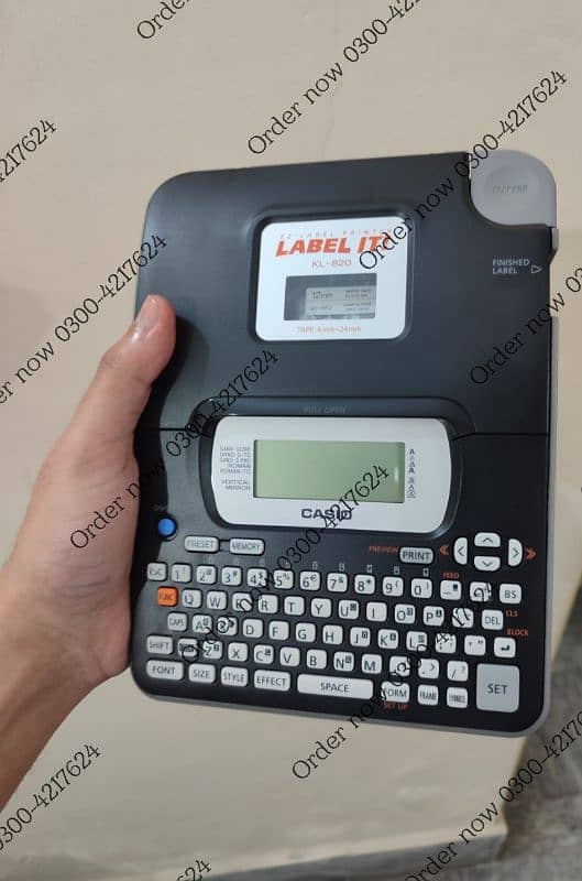 Original Casio PRINTER Model KL-820 LABEL copier For Casio 4