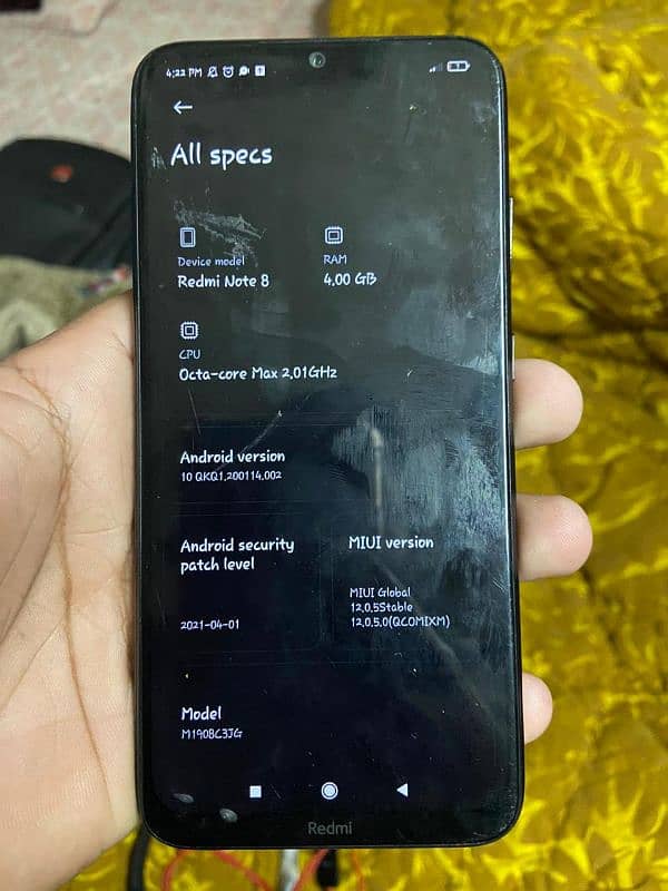 redmi note 8 for sale. . . . . . 4gb/64gb 1