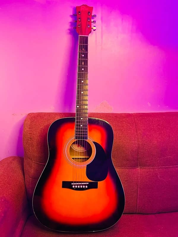 Acoustic guitar professional 41 inch jumbo size with trust rod 0