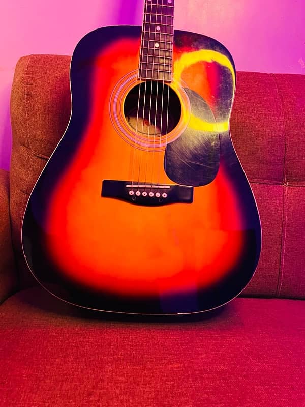 Acoustic guitar professional 41 inch jumbo size with trust rod 1