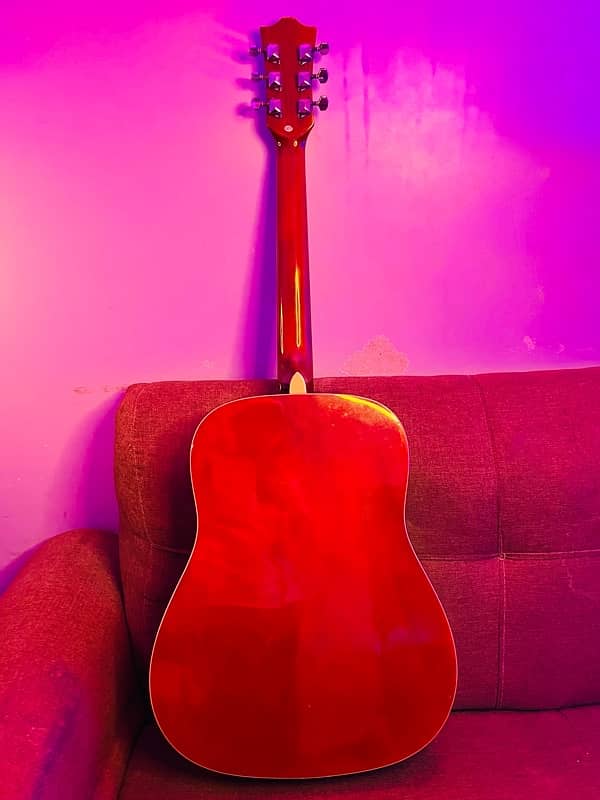 Acoustic guitar professional 41 inch jumbo size with trust rod 4