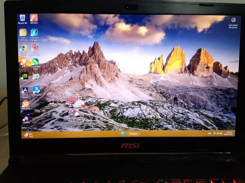 Msi Gf 63  Gaming laptop urgent sale 1