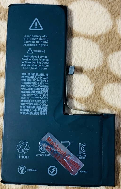 ipnone xs battery 1