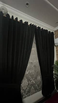 Curtain with blind