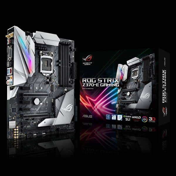 ASUS ROG Z370 -E Gaming Wifi Motherboard 8th 9th generation LGA1151 0