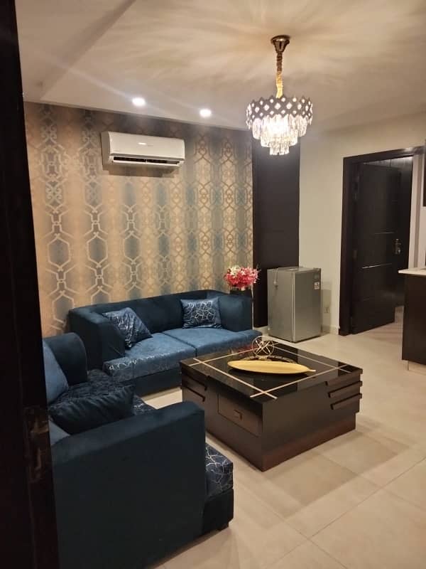 One Bed Luxury Furnish Apartment Available for Rent in Bahria Town Lahore. 0