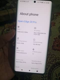 Sparx Edge 20 pro 16+ 256