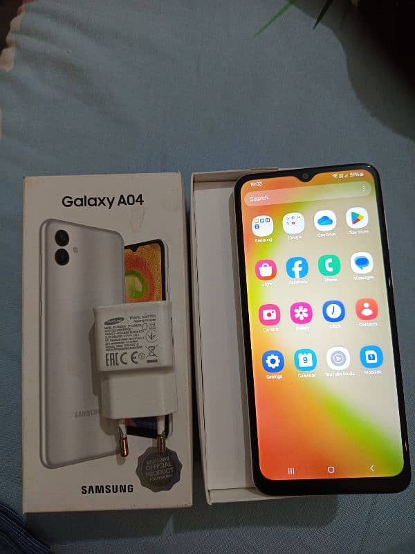 Samsung A04 Phone 4/64 GB With Warranty Box & Adapter 0