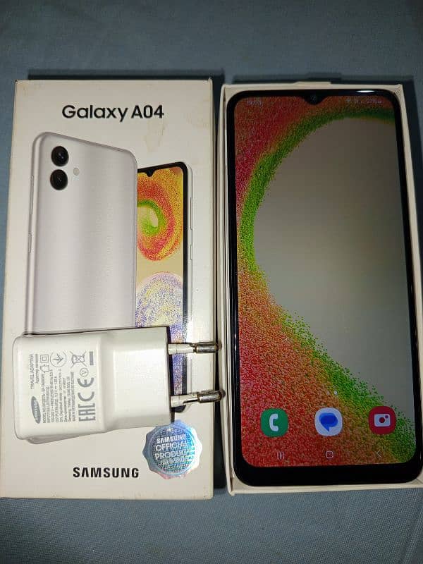 Samsung A04 Phone 4/64 GB With Warranty Box & Adapter 3