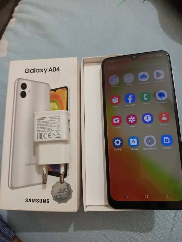 Samsung A04 Phone 4/64 GB With Warranty Box & Adapter 5