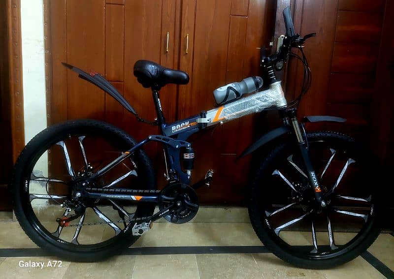 foldable brand new imported aluminium untouched road bike 27inches 1