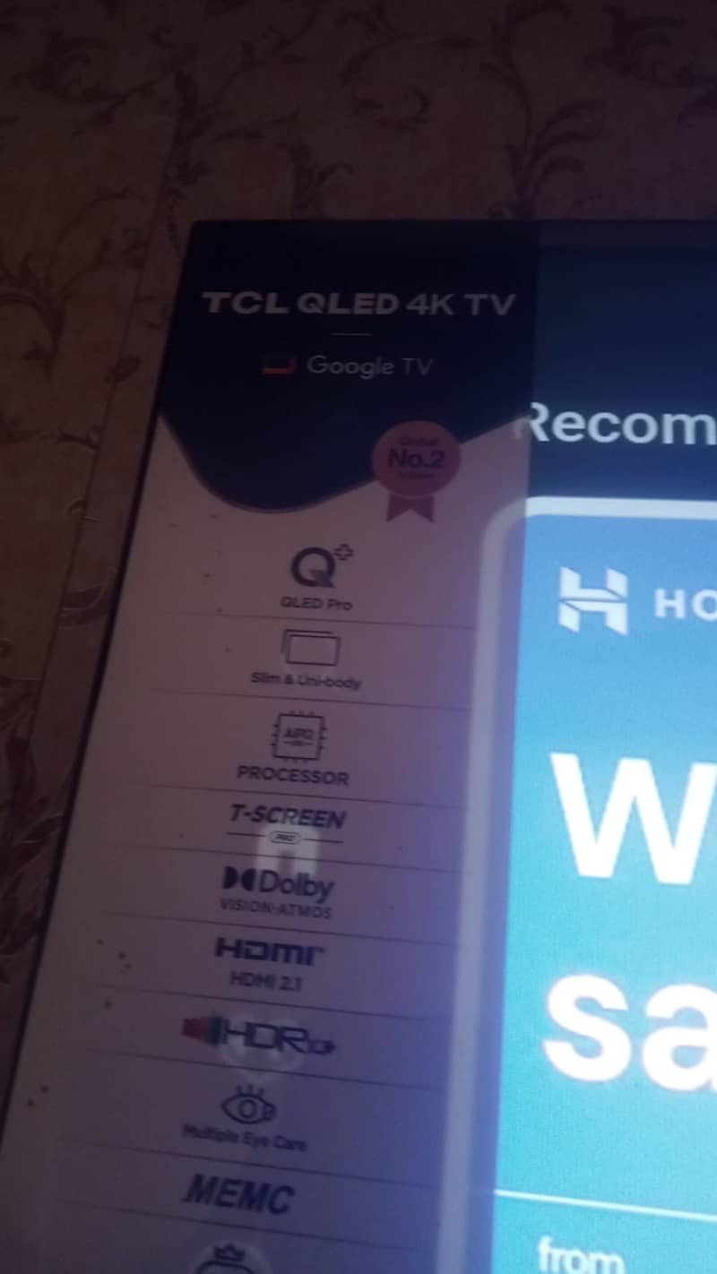 TCL LED Smart TV ultra 4k hd 3