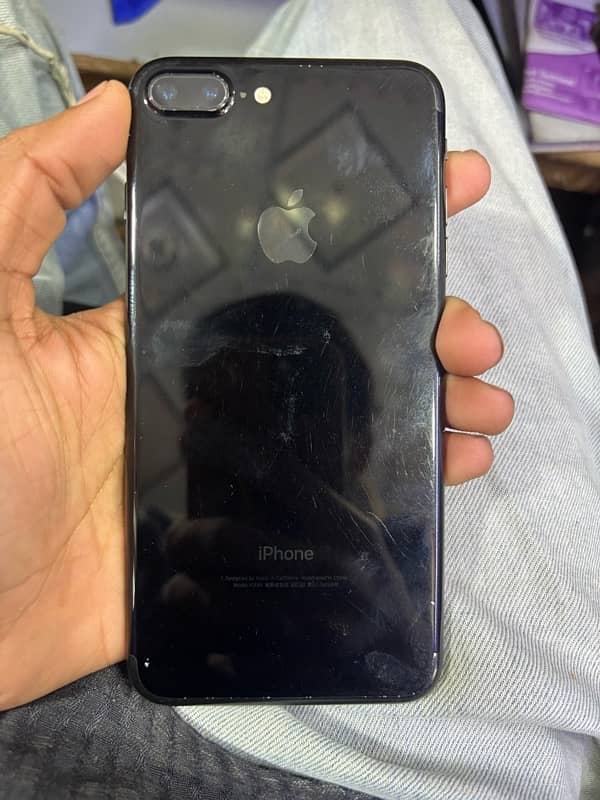 iPhone 7plus 128gb pta official black colour 10/9.5 condition 1