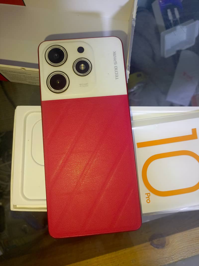 Tecno spark 10 pro with all box 0