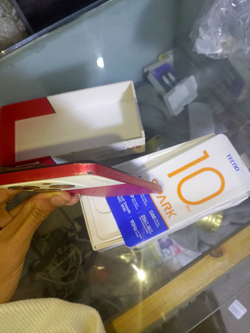 Tecno spark 10 pro with all box 1