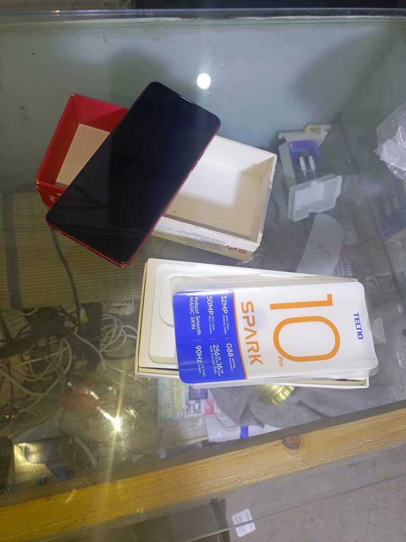 Tecno spark 10 pro with all box 3