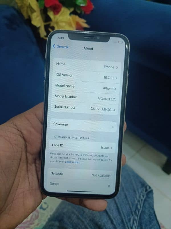 I phone X 64 GB PTA aproved 2