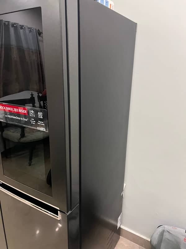 lg knock knock fridge GR X257CSAV almost brand new 5